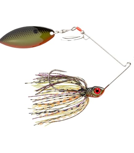 BOOYAH Glow Blade Spinner-Bait Bass Fishing Lure, Chartreuse, Double Willow (1/2 oz) : Fishing Spinners And Spinnerbaits : Sports & Outdoors