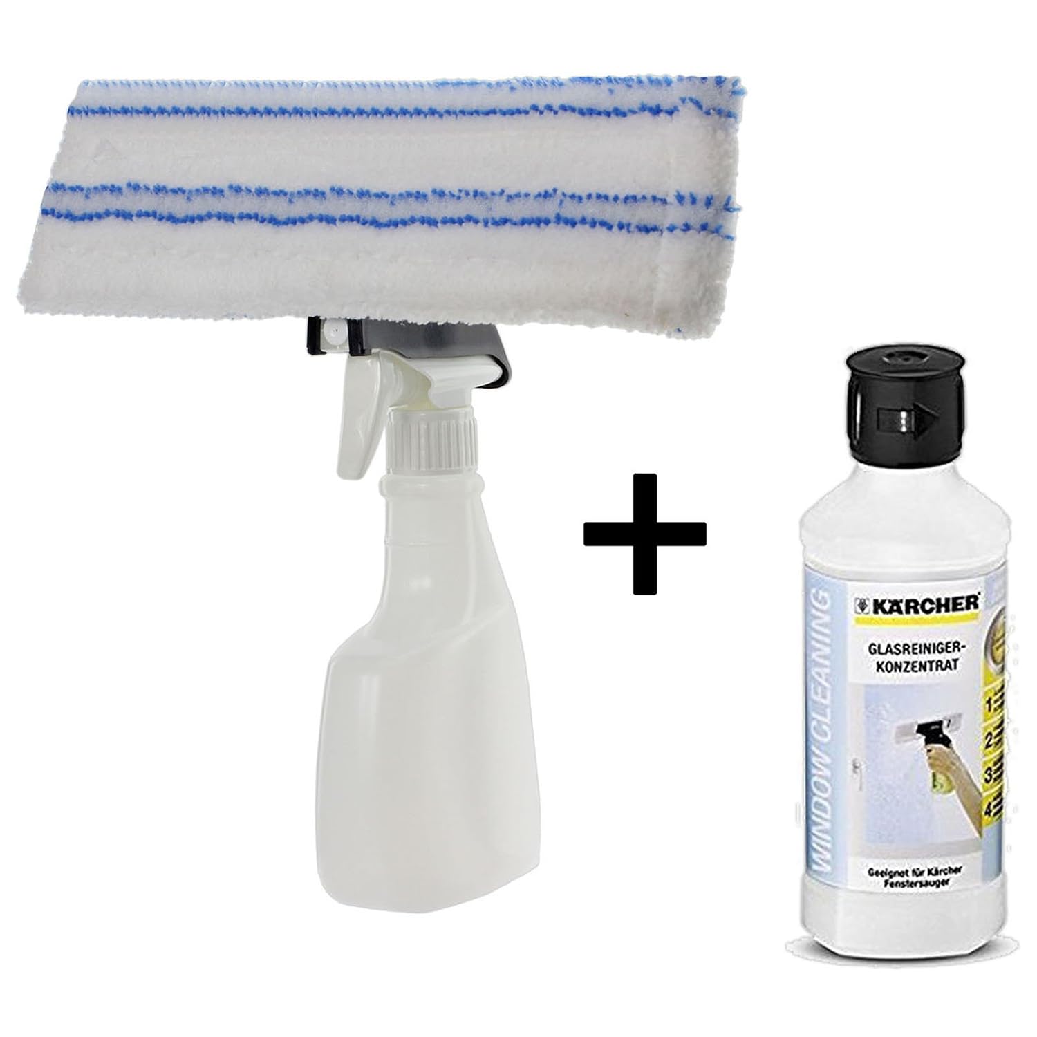 SPARES2GO Spray Bottle Kit for Karcher WV2 WV5 Premium Window Vacuum