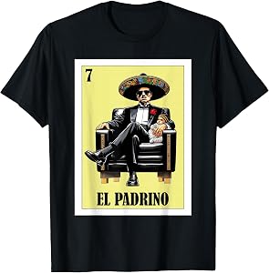 Funny Mexican Baptism Design - El Padrino T-Shirt