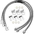 AUGREX 89715 Front and Rear Brake Lines Extended Stainless Fit for Jeep Cherokee XJ Wrangler TJ Unlimited YJ 1984-2006 2WD 4WD