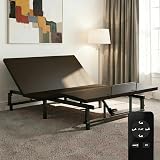 Feetice King Size Adjustable Bed Frame with Wireless Remote, Zero Gravity & Head & Foot Incline, Heavy-Duty Steel Frame, Whisper-Quiet Motor, Easy Installation (79" L x 74" W x 12.72" H)