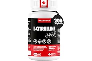 Inno Nutrition L-Citrulline 750 mg - 200 Capsules | 3,000mg daily Serving | High Potency Nitric Oxide Booster for Muscle Pump