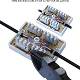 1STec BT77A 2-3 Pair Internal Telephone Cable Junction Box CW1308 CW1412 IDC view 6