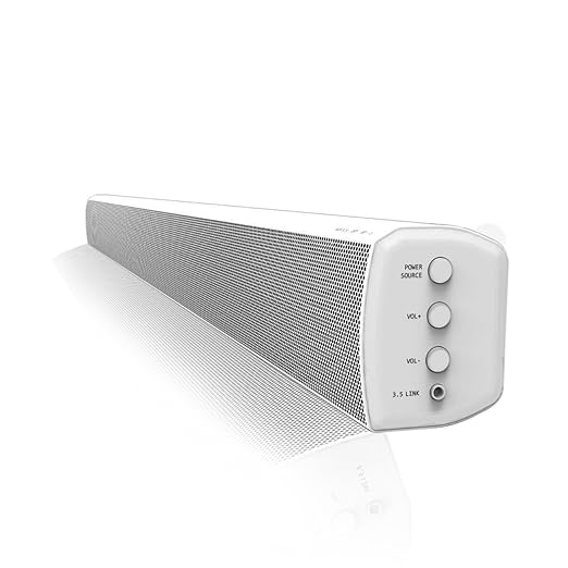 title=LONPOO Soundbar Speaker- Sistema Home Cinema 2.0 con Bluetooth- con telecomando