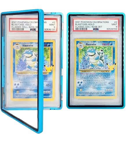 Funda Protectora De Aluminio Y Vidrio Templado Para Tarjetas PSA – Medidas 14,2x8x1 Cm, Disponible En 5 Colores, Ideal Para Coleccionistas Y Exhibición