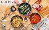 Nuovva Non-Stick Copper Cookware 5-Piece Set Induction Oven Safe with Lids view 9