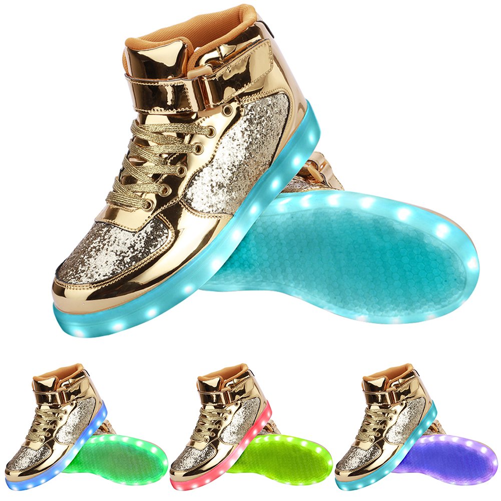 Odema Unisex LED Shoes High Top Light Up Sneakers for Women Men - Image 3