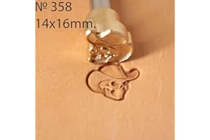 DandS ltd Skull with Hat Leather Stamp Tool Stamps Stamping Carving Punches Tools Craft Leathercrafting