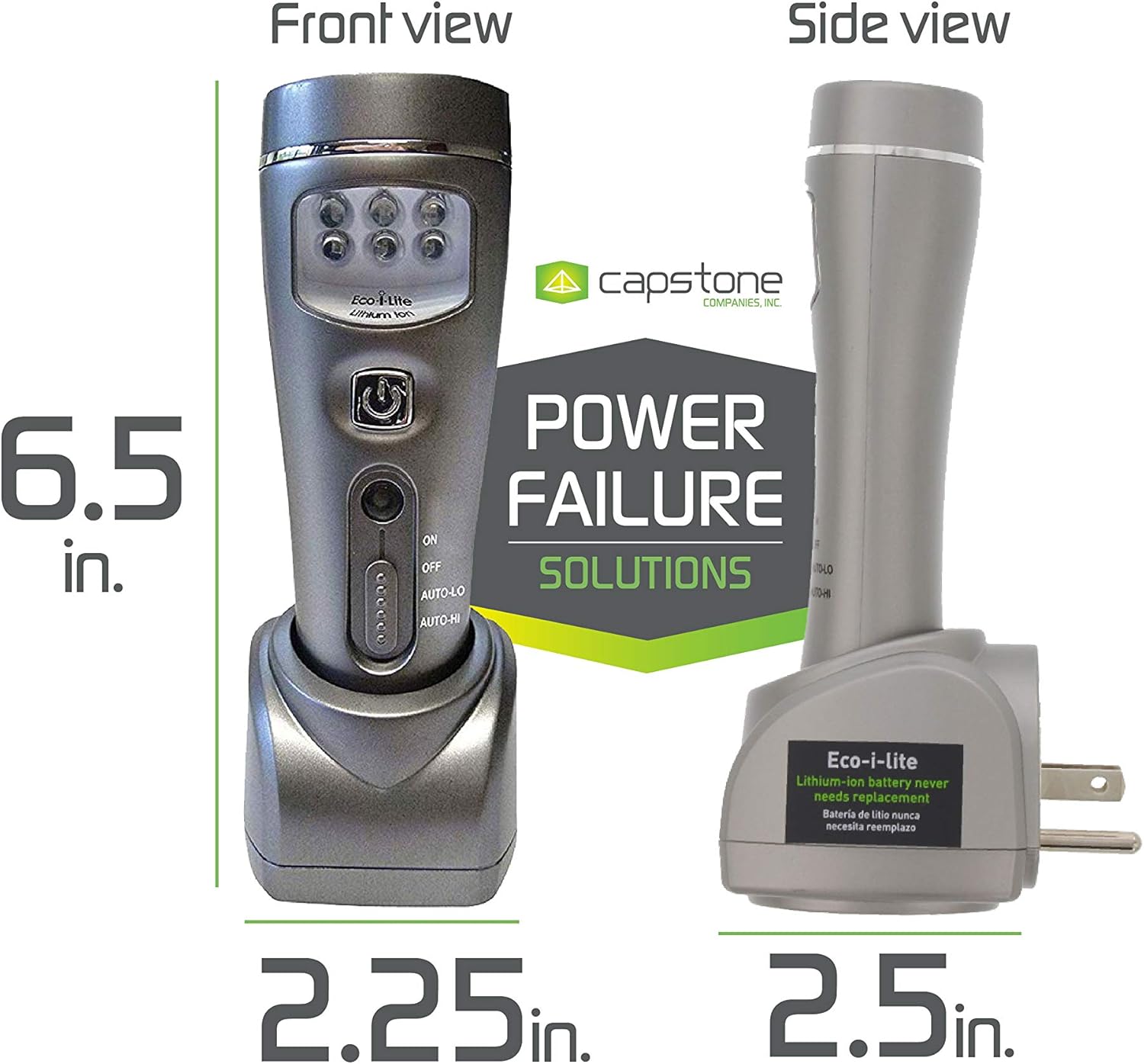 Capstone Lighting 4 in 1 Eco I Lite LED Emergency Flashlights Night