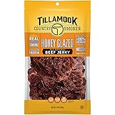 Tillamook Country Smoker Real Hardwood Smoked Beef Jerky, Honey Glazed, 10 Ounce