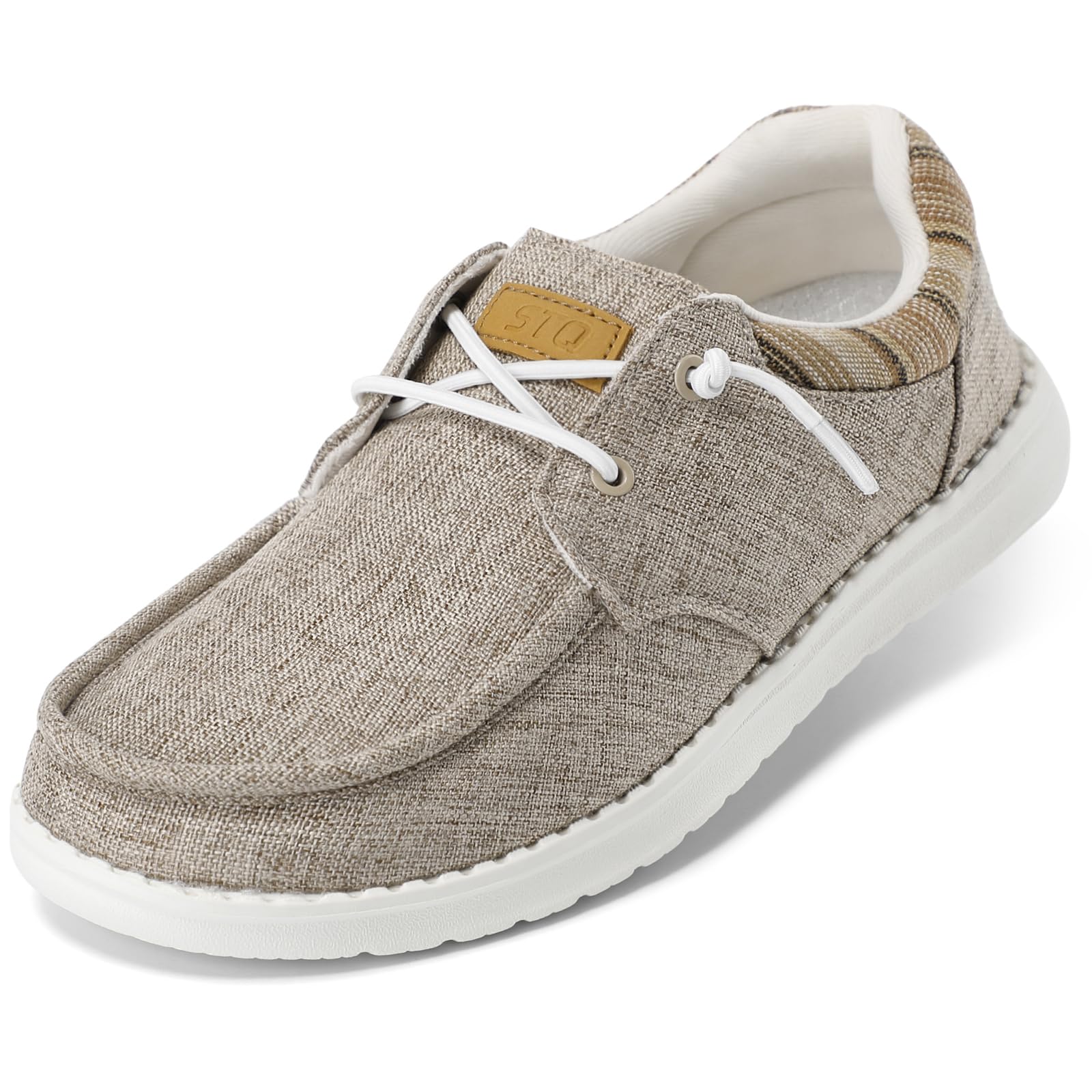 Photo 1 of STQ Slip on Shoes Women Casual Arch Support Sneakers Comfortable Orthopedic Loafers for Foot Pain Relief Taupe US 8