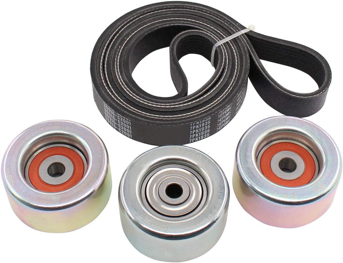 XtremeAmazing Drive Belt and Idler Pulley Kit for Toyota