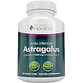 Astragalus Capsules 5,000 mg - 250 Capsules, 8+ Month Supply - Superior Strength Astragalus Root Extract 20:1 - Non GMO, Vegetarian & Vegan Friendly - Supports the Immune System & Cardiovascular