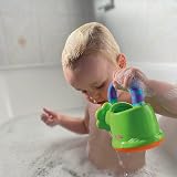 Nuby Fun Watering Can Baby Bath Toy Easy Hold Handle Green 6+ Months view 5