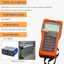Handheld Digital Liquid Ultrasonic Flow Meter Water