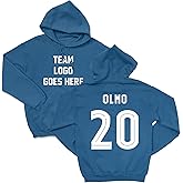 Tutiinca Olmo-Inspired 20 Jersey Style - Barcelona Tribute Unisex Hooded Sweatshirt