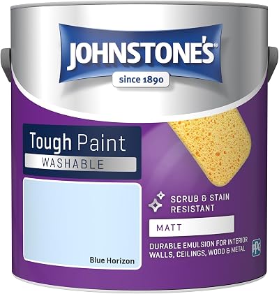Johnstone's Washable Matt Emulsion Paint Blue Horizon 2.5L 12m2/L
