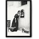 Framed Frida Kahlo Canvas Wall Art, Surrealism, Mexican Painter Print, Female Empowerment Gifts Print for Bedroom Living Room Decor (Photo6, 12"x16")