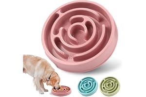 FACDIARY Slow Feeder Dog Bowls, Puzzle Dog Bowl with Anti-Slip, Slow Feeder & Non-Slip Design, Boredom and Anxiety Reducer, Suitable for All Breed Dogs and Cat