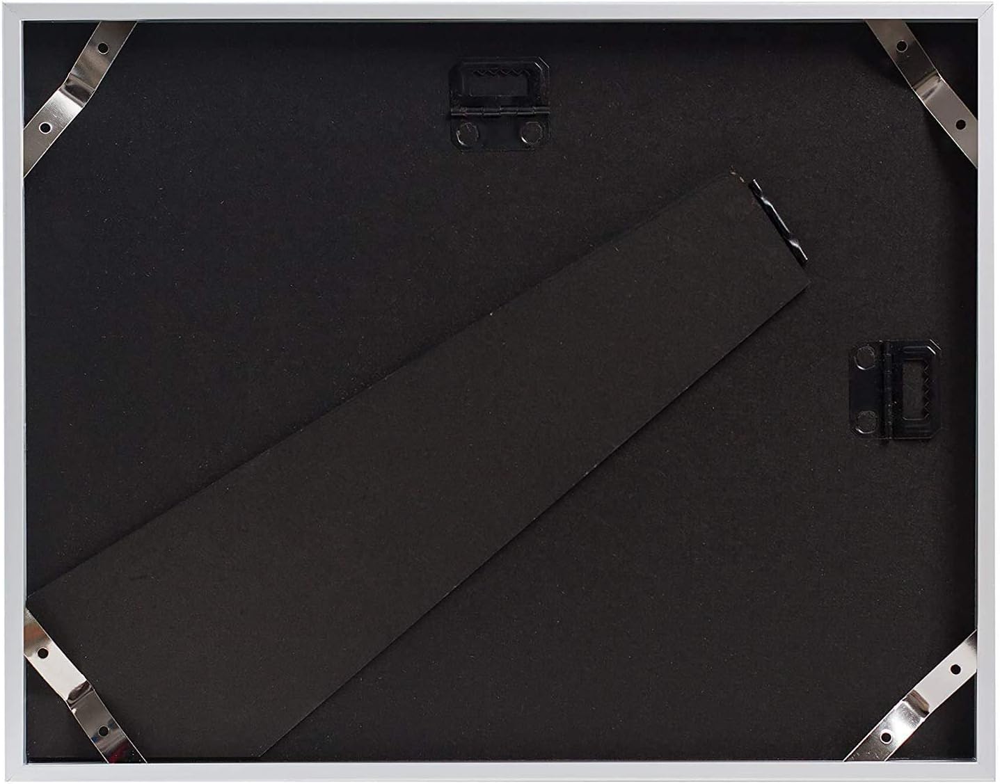 Golden State Art, Metal Wall/Table-Top Photo Frame Collection, Aluminum Photo Frame for Picture & Real Glass (Silver, 8.5x11 Frame) -