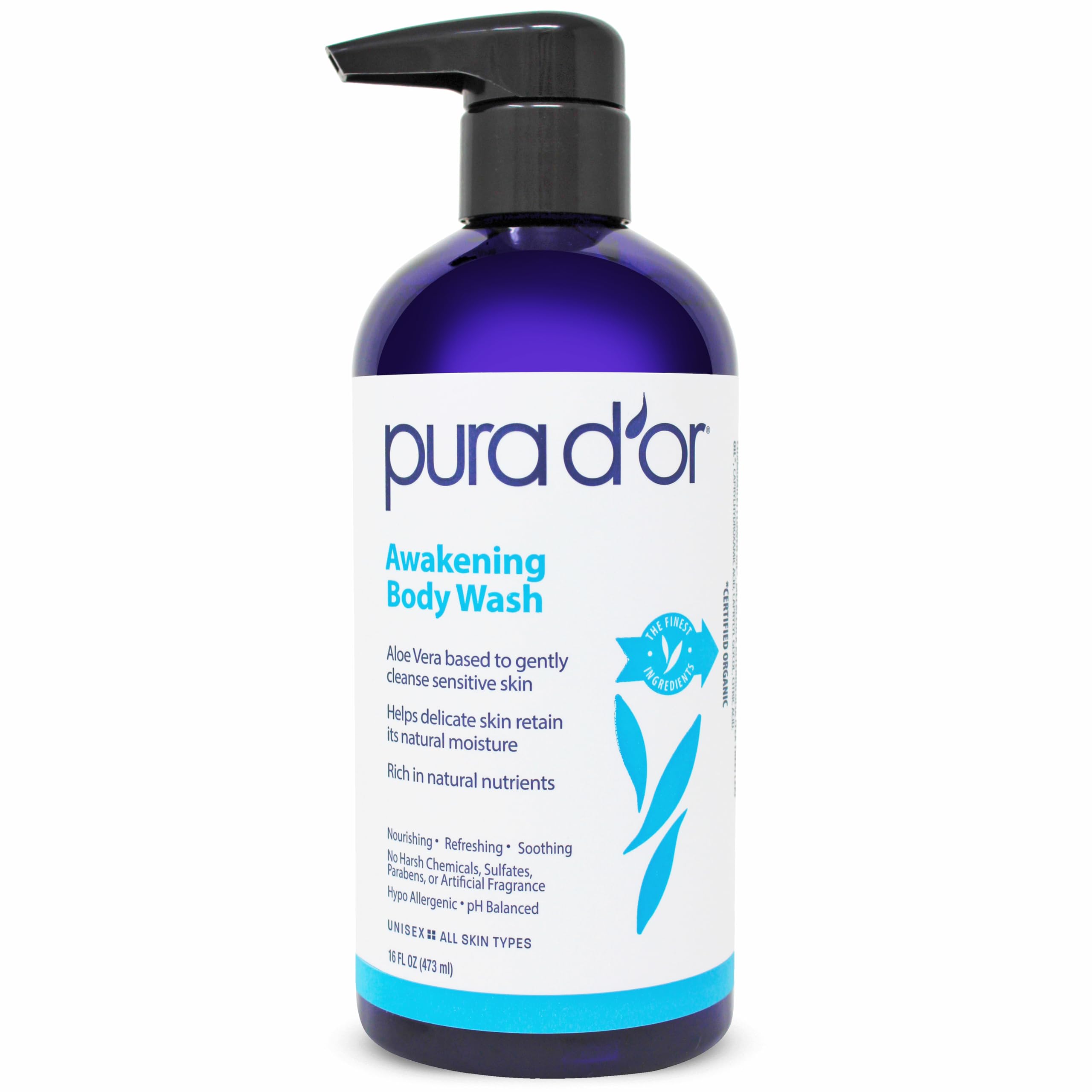 Pura D'or Awakening Body Wash 16 fl oz (473ml)