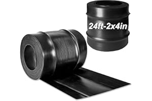 Desunqin Bunk Wrap Kit- 24 Ft Roll Boat Trailer Bunk Carpet Black Marine Trailer Bunk Padding with Screw