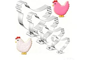 Chicken Cookie Cutter - Stainless Steel Chick Stamp Mold - Chick Baking Cutter Molds - for Kitchen Pastry Fondant Cutting Hol