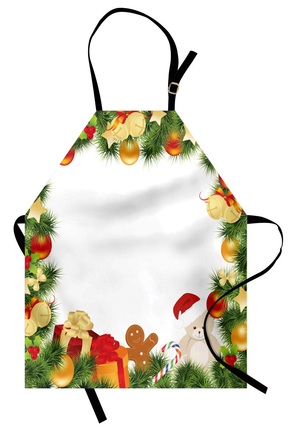 ABAKUHAUS Navidad Delantal de Cocina, Garland Árbol Oso, Altura ...