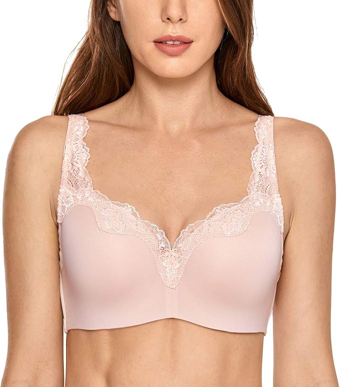 DELIMIRA Women's Bras Underwire Lightly Padded Support T Shirt Bra at Amazon Women’s