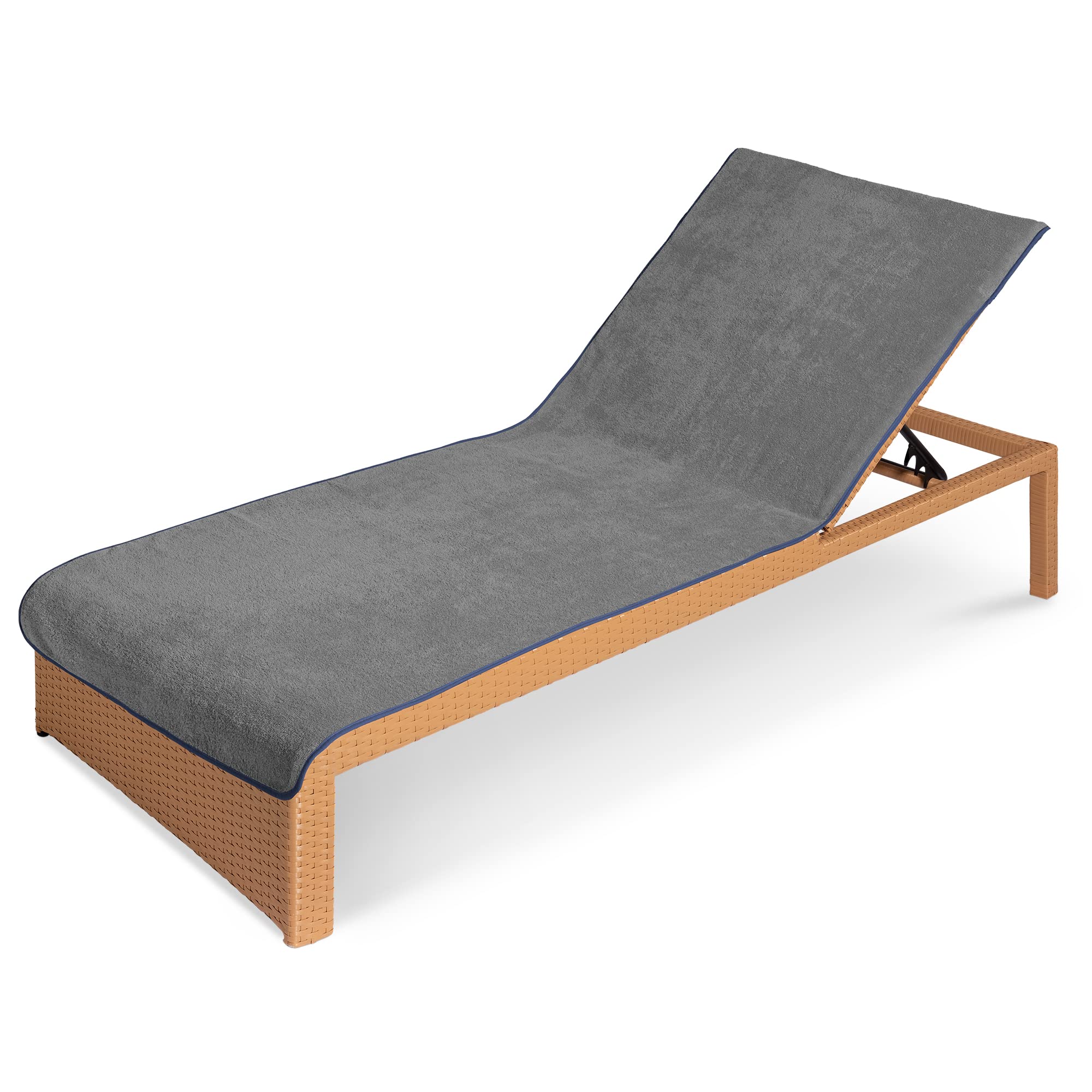 JEMIDI Sun Lounger Towel - Soft Terry Cloth Cover for Sunbed Beach Loungers Sunbathing - Beach and Holiday Accessory - 75cm x 200cm