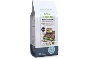 Paramount Roasters Limited Edition Dubai Chocolate Flavored Ground Coffee, 12oz Medium Roast