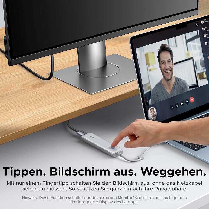 Revodok Pro Kompakt USB C Hub 10Gbps, Tragbarer Multiportadapter