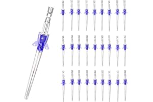 SZEMENTMD 50PCS Veterinary Peripheral Intravenous Catheter (PIVC), Disposable Sterile Pet IV Catheters, for Dogs, Cats and Small Animals, Veins Catheter Size 20G, 22G, 24G, 26G(26G)