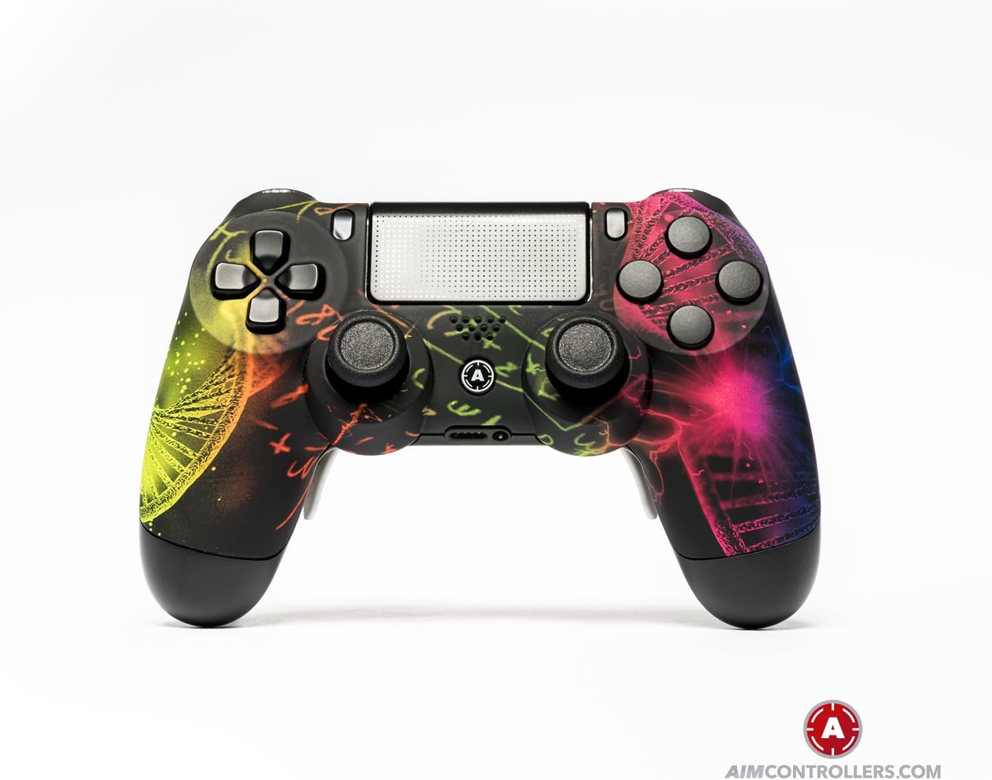 PS4 Slim DualShock 4 PlayStation 4 Wireless Controller - Custom AimController Genesis with 4 Paddles. Upper Left Square, Lower Left X, Upper Right Triangle, Lower Right O