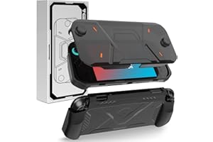 DJ&RPPQ for Nintendo Switch 2 Case 2025, TPU + PC 2 in 1 Cover Protector, Anti-Scratch, Shock-Absorption, Ergonomic Grip Design, Easy to Install for Nintendo Switch 2, Black