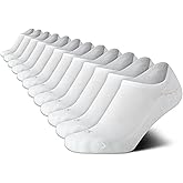 Calvin Klein Womens No Show Socks - 12 Pack Lightweight Cotton Blend Invisible No Slip Sneaker Liner Athletic Socks for Women