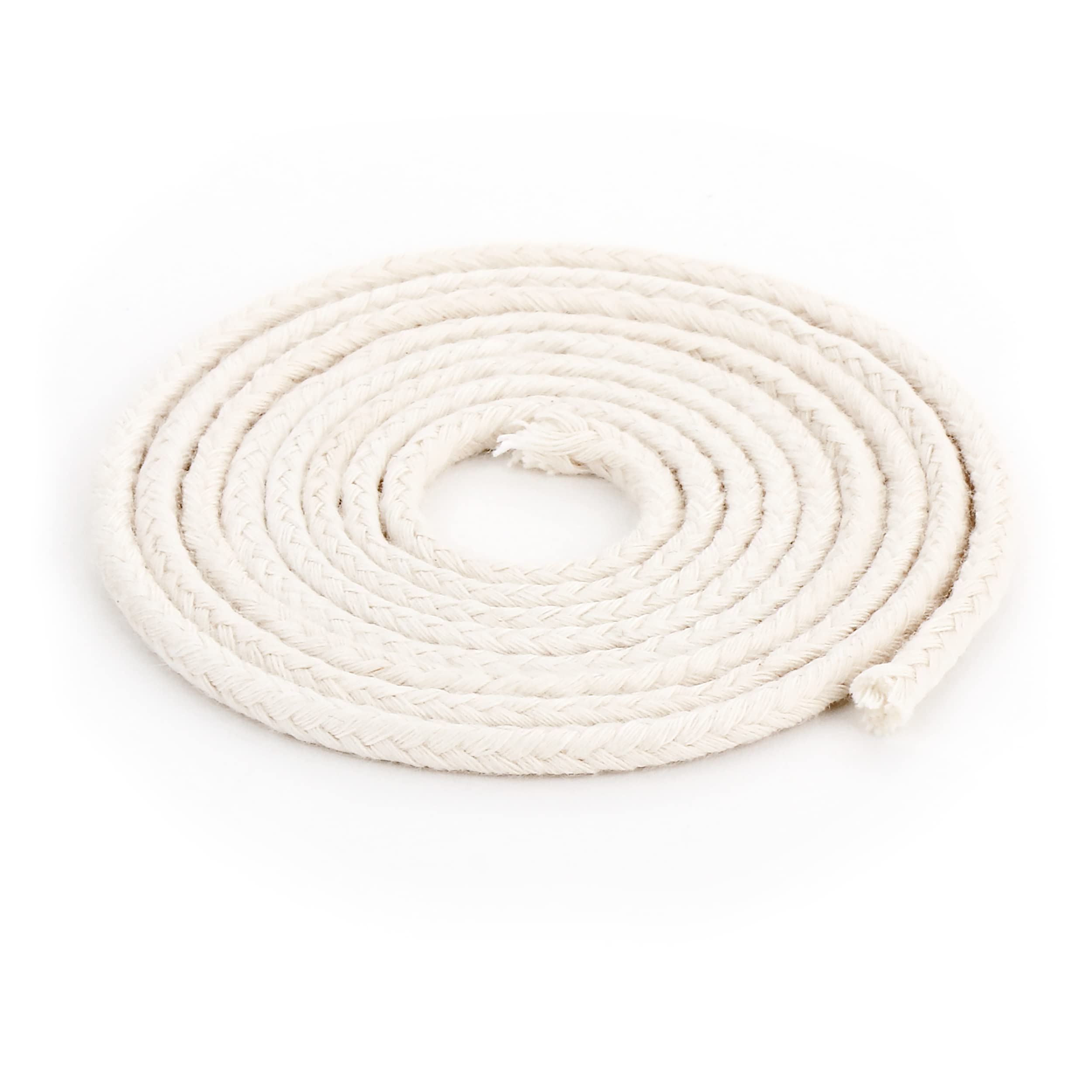 NKlaus 1 Metre Round Wick 100% Pure Cotton 3.0 mm Thin for Oil Lamp Kerosene Lamp