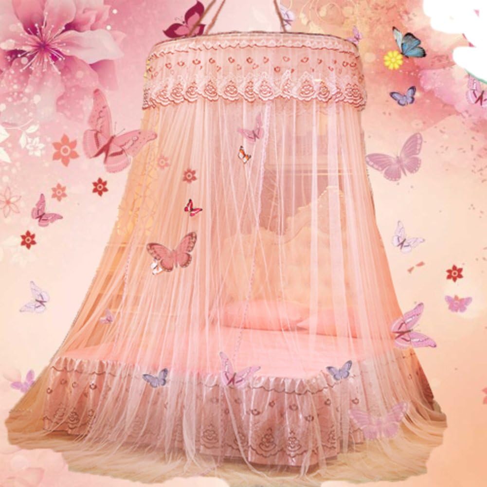 Extra large size round hoop bed canopy netting mosquito net fit crib,Twin,Full,Queen,King-jade 200x200cm(79x79inch)