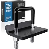 RETRUE Anti Rattle Hitch Tightener 1.25"-2" Rubber Coated Hitch Stabilizer | for Trailer Accessories, Anti Rattle Clamp Reduce Movement on Ball Mount Tray Cargo Carrier Bike Rack, 1 pcs, Black