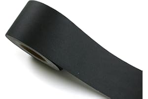 ROSEROSA Peel and Stick PVC Self-Adhesive Wallpaper Border Board Trim Moulding Sticker Solid Black (SG28B : 3.93 Inch X 16.40 Feet)