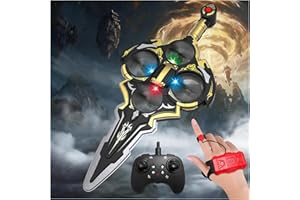 Virellia Upgraded Flying Sword RC Airplane, Gesture Control Airplane for Kids Adult 8-16, Remote Control Drone Sword with Lig