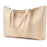 KALIDI Tote Bag Zipper Shoulder Bag Faux Leather Purses Satchel for Women Casual Handbag Work Dating College