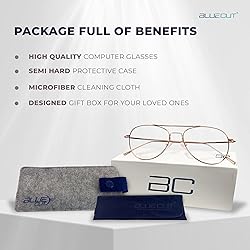 Blue Light Blocking Glasses- Unisex Stylish Aviator
