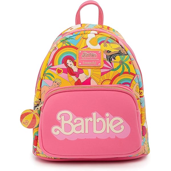 Amazon.com | Loungefly Barbie The Movie Logo Double Strap Mini