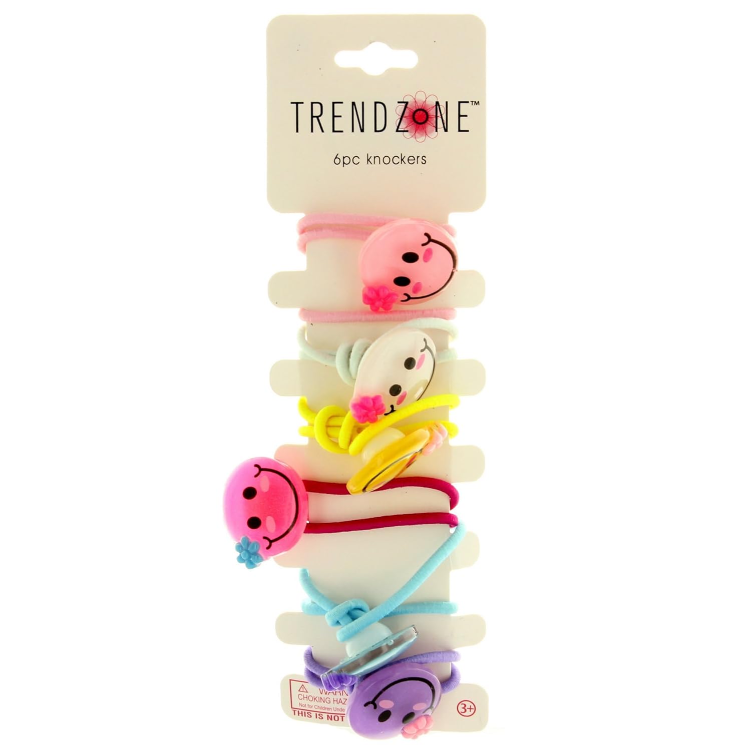 Amazon Com Trenzone Smiley Face Hair Ties 6 Count 5 Pck Beauty