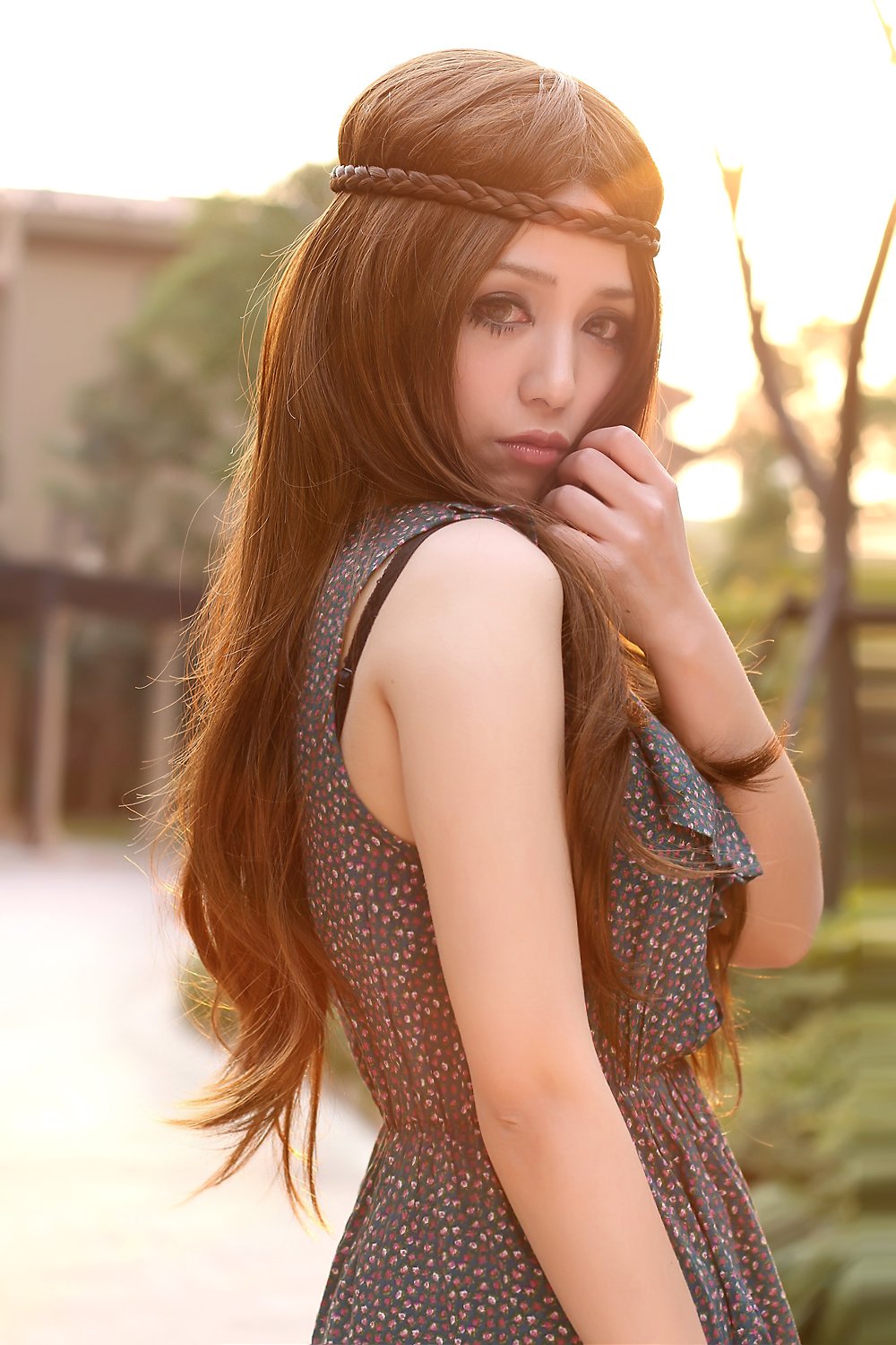 TEEMI-Long Wavy Curly Wig Synthetic Wig for Women Natural as Real Hair