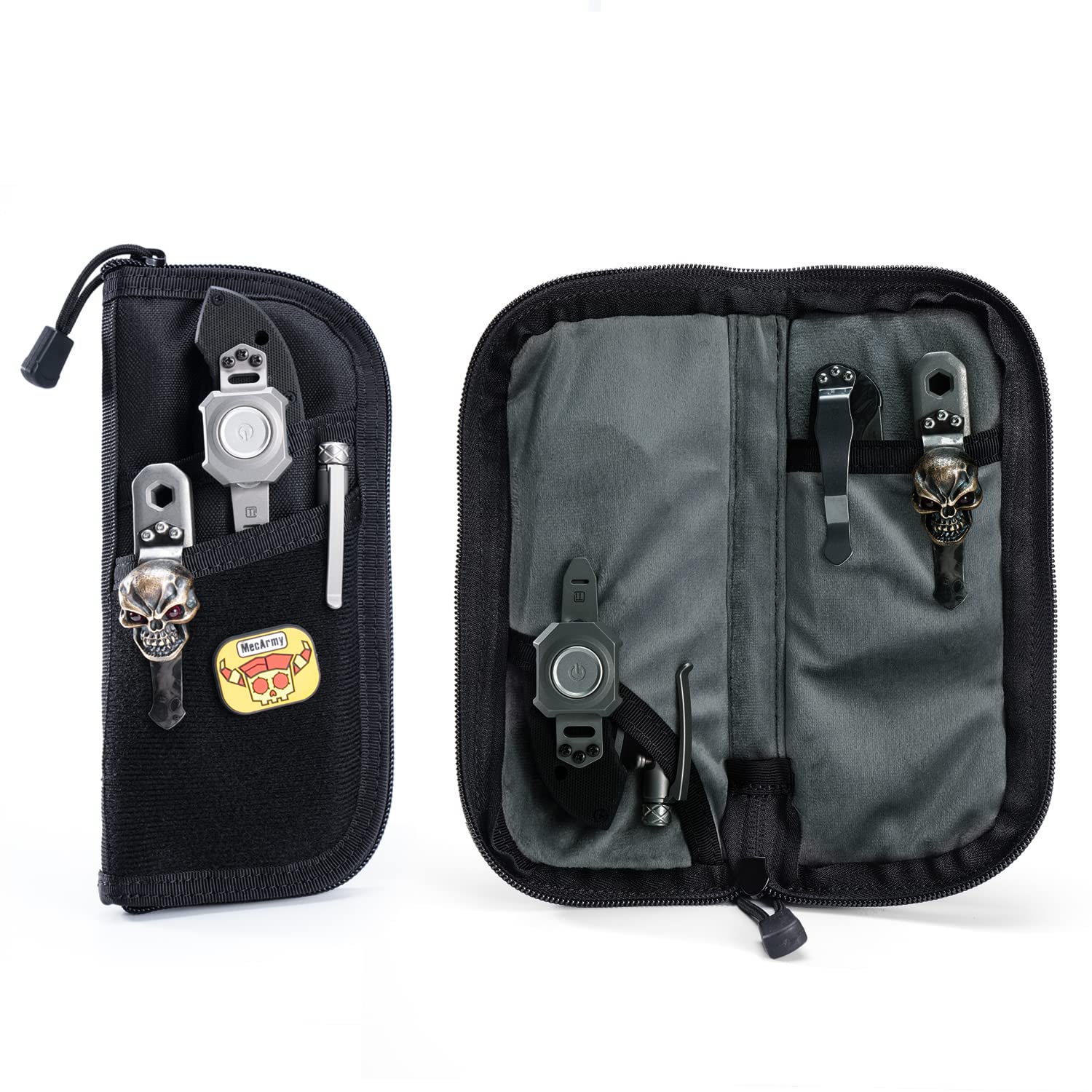 VIPERADE VE7 Tool Pouch for Men Nyon Small EDC Pouch with 4 Pockets Utility EDC Organiser with Patch Area DIY Best Protective Bag for Gears