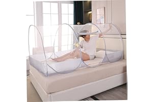 Mosquito Net for Bed 75x35x35in Pop-Up Foldable Breathable Mosquito Net Tent with Zipper Door Full Body Polyester Mesh Tent f