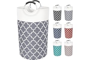 Large Laundry Basket Laundry Hamper Bag Washing Bin Clothes Bag Collapsible Tall With Handles Waterproof Travel Bathroom Coll