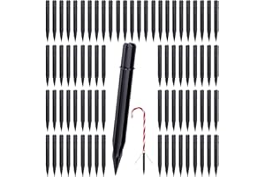 ZATOZKAR 40PCS Replacement Stakes for Christmas Candy Cane Lights Outdoors, Plastic Candy Cane Pathway Lollipop Lights Yard Decorations Spike Replacer Inside Diameter 0.6-0.68 Inch Garden Ground